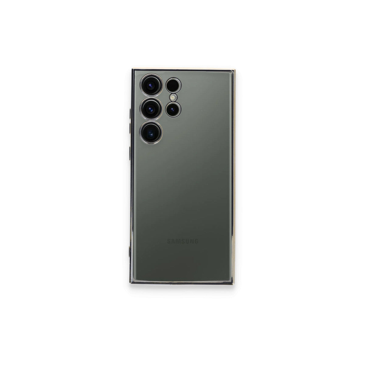 Galaxy S24 Ultra Kılıf Razer Lensli Silikon - Gümüş