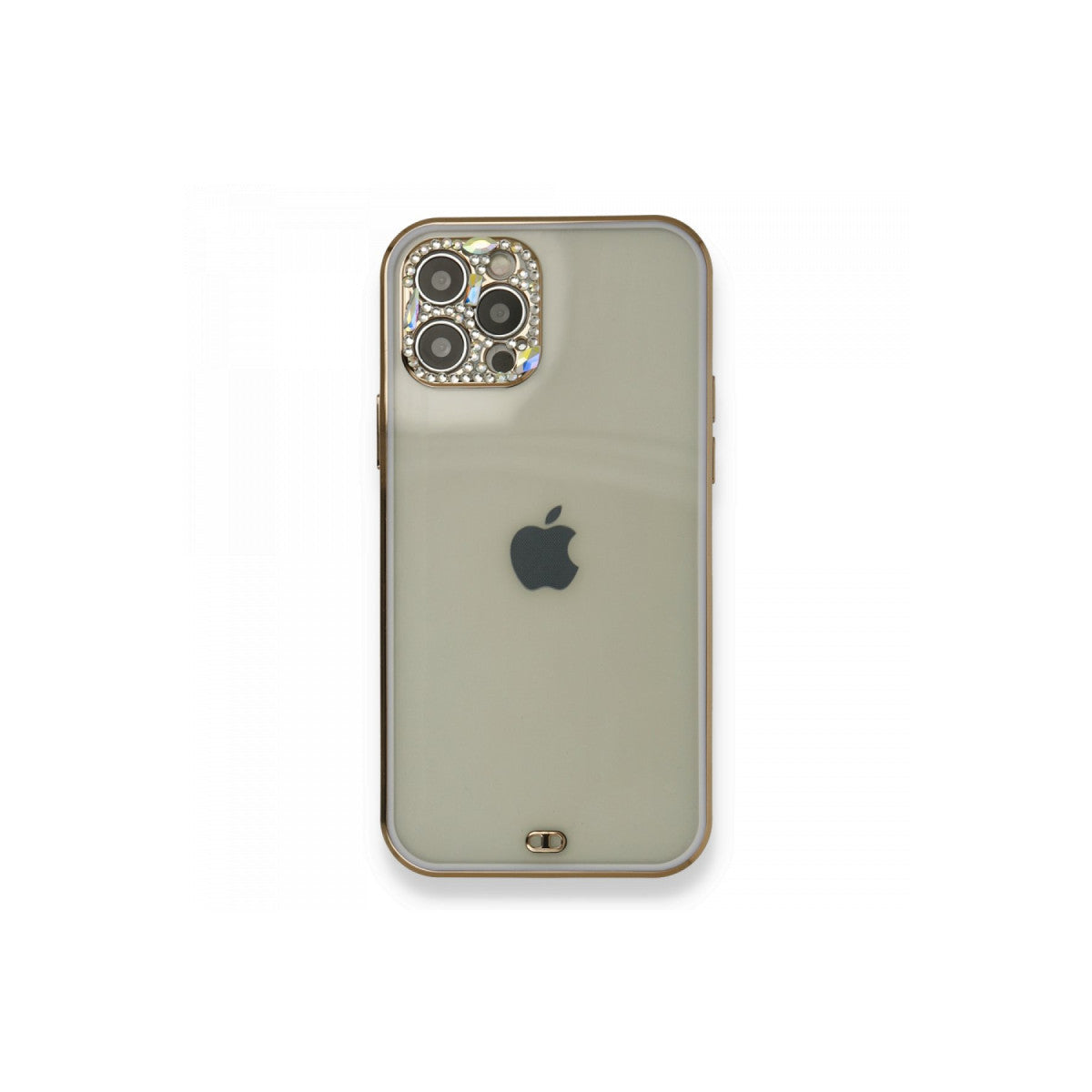 iPhone 12 Pro Kılıf Liva Taşlı Silikon - Mor