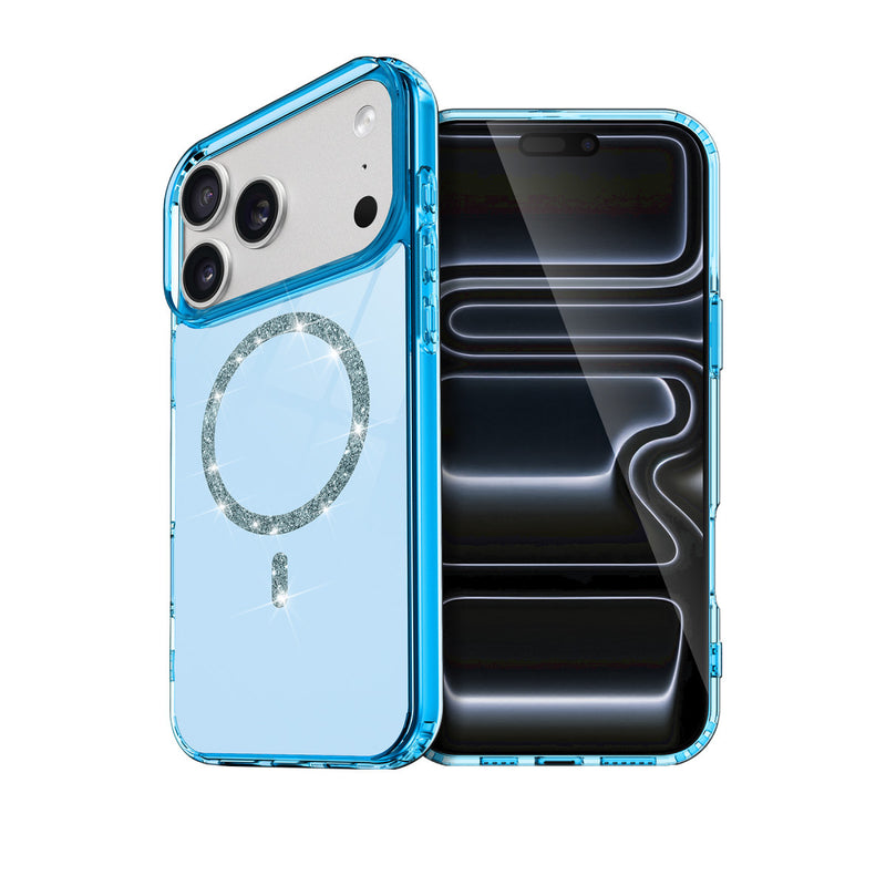 iPhone 17 Pro Max Live Diamond Magsafe Kapak - Mavi