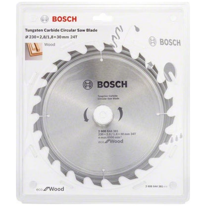 Daire Testere Bıçağı 230x30 mm, 24 Diş ile Yüksek Kesim Verimliliği