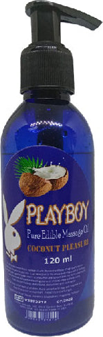 Playboy Hindistan Cevizli Aromalı 120ML Masaj Yağı Svl -Masaj Yağı Pure Edible Aromalı Vanilyalı / Pure Edible Massage Oil Coconut Flavored Massage Oil 120ML