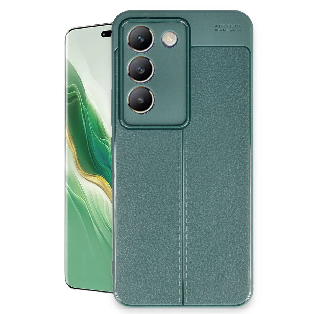 V30 Lite 4G Kılıf Auto Focus Kapak - Koyu Yeşil