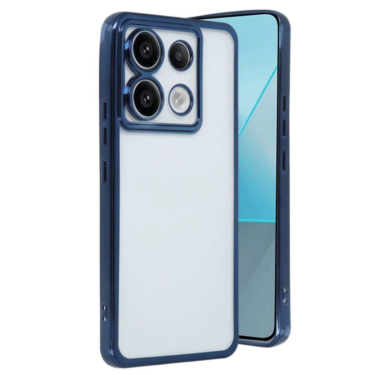 Redmi Note 13 Pro 4G Kılıf Razer Lensli Silikon - Lacivert