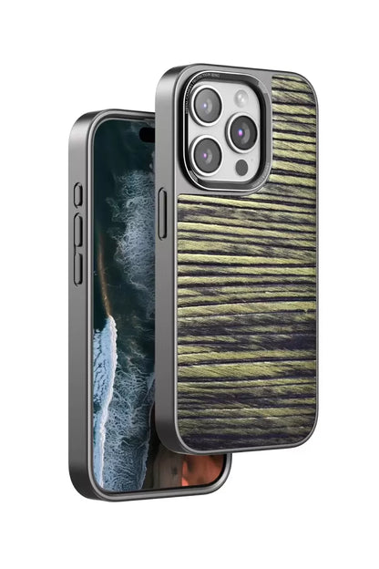 Venco iPhone 15 Pro Max Wave Kapak - Koyu Kahve