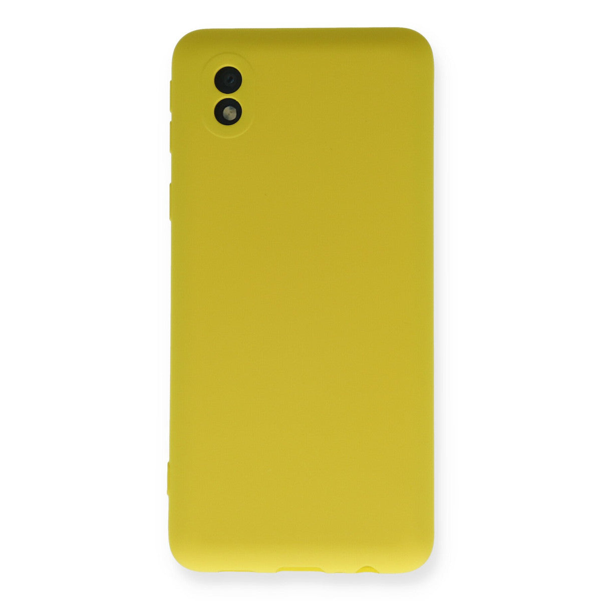 Galaxy A01 Core Kılıf Nano içi Kadife Silikon - Sarı
