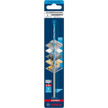 4 x 130 mm Çok Amaçlı Matkap Ucu, Yüksek Verimlilik ve Dayanıklılık