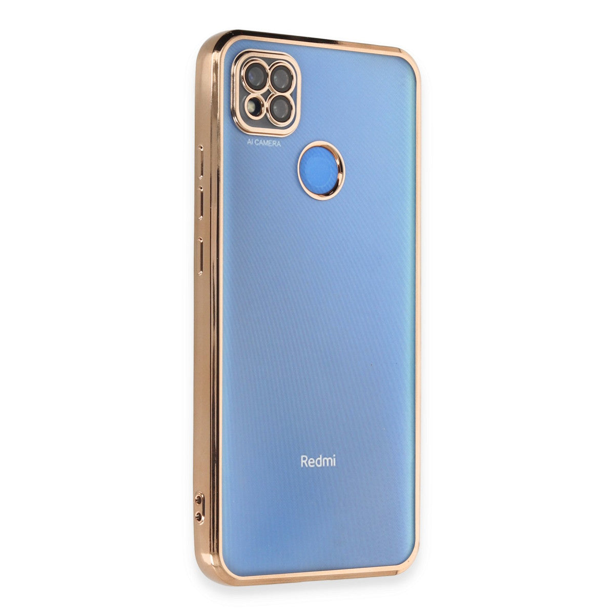 Redmi 9C Kılıf Razer Lensli Silikon - Gold
