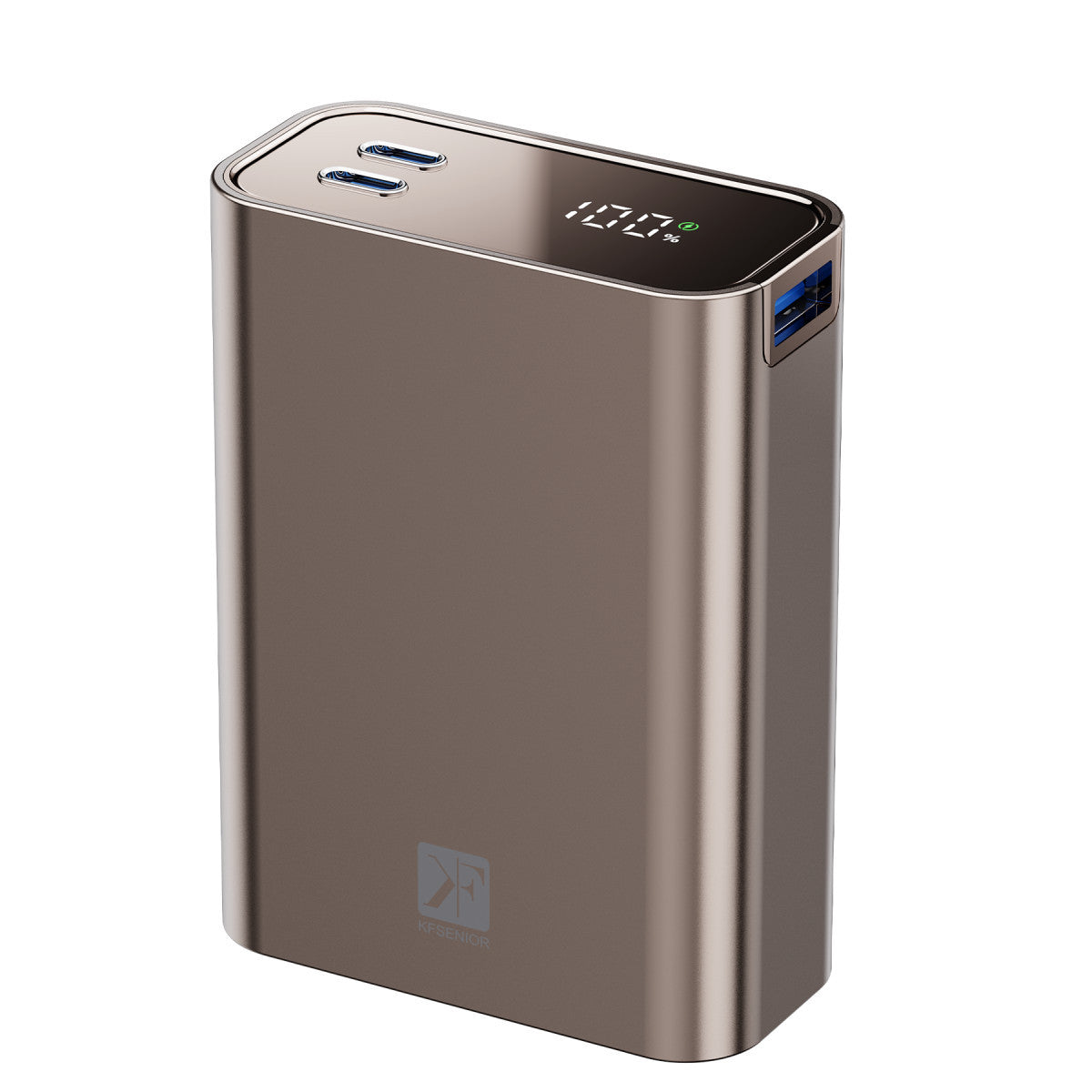 PW501 20.000 mAh Dijital Göstergeli 2 Adet 45W Type-C ve 22.5W USB Çıkışlı Şarj PD Hızlı Şarj Powerbank - Titanyum