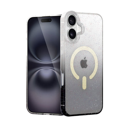 iPhone 16 Pummel Shiny Magsafe Kapak - Siyah