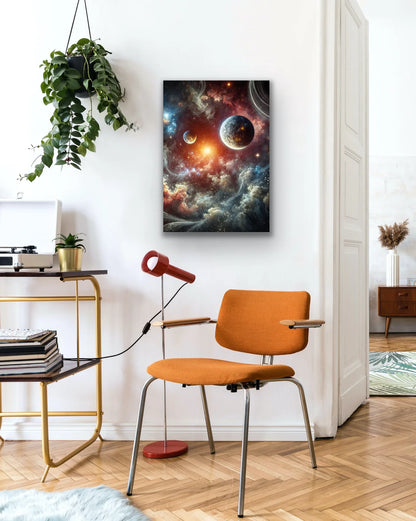 Gezegenler Kanvas Tablo 70x100cm