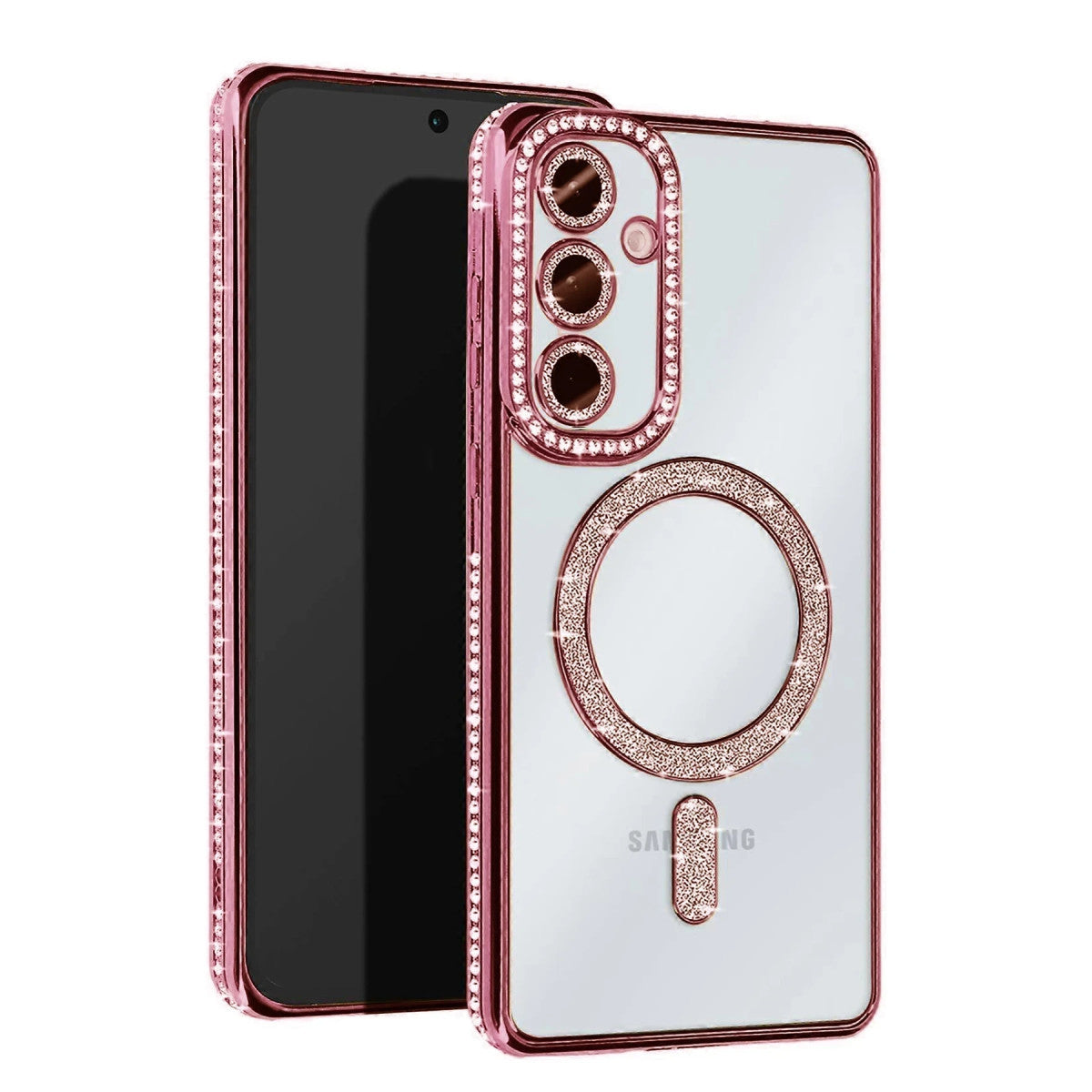Galaxy A35 5G Joke Simli Magneticsafe Kılıf - Pembe