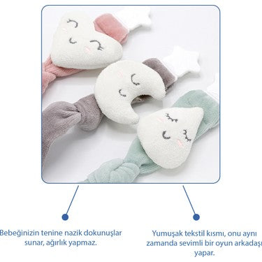 Gri Renkli Emzik Askısı, Hijyenik Kullanım için Tasarlandı