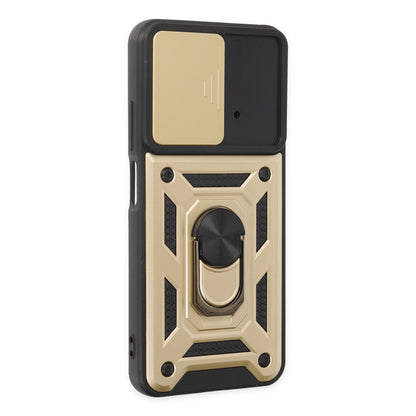 Poco M4 Pro 4G Kılıf Pars Lens Yüzüklü Silikon - Gold