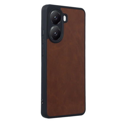 Poco X7 Pro Kılıf Aras Deri Kapak - Taba