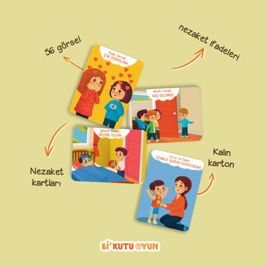 Nezaket Kartları ve Kitap Seti - Eğlenceli Oyun