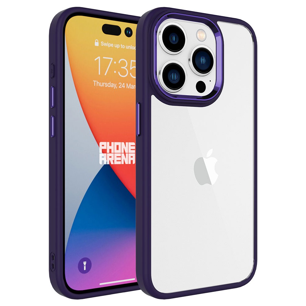Derin Renkli Kenarlarla Metal Çerçeve Kılıf ile iPhone 15 Pro
