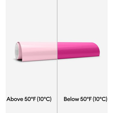 Soğuk Aktif Renk Değiştiren Kalıcı Vinil, Pembe Renk Seçeneği