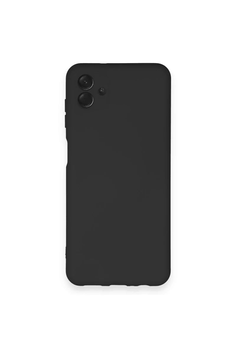 Galaxy A04 Kılıf Nano içi Kadife Silikon - Siyah