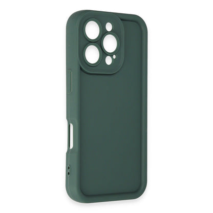 iPhone 16 Pro Kılıf Viera Silikon - Koyu Yeşil