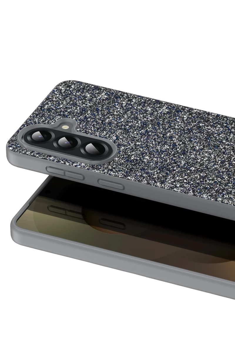 Onegif Galaxy A17 5G Bright Simli Kapak - Gümüş