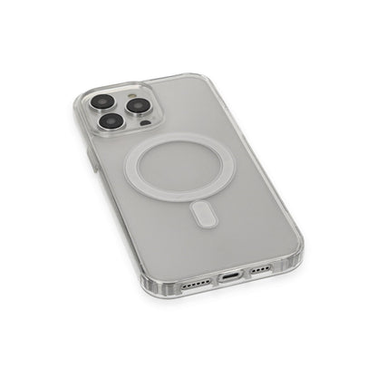 iPhone 14 Pro Kılıf Matte Şeffaf Magneticsafe - Şeffaf