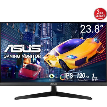 23.8 İnç IPS Monitör, 1920x1080 Çözünürlük ve 1ms Tepki Süresi