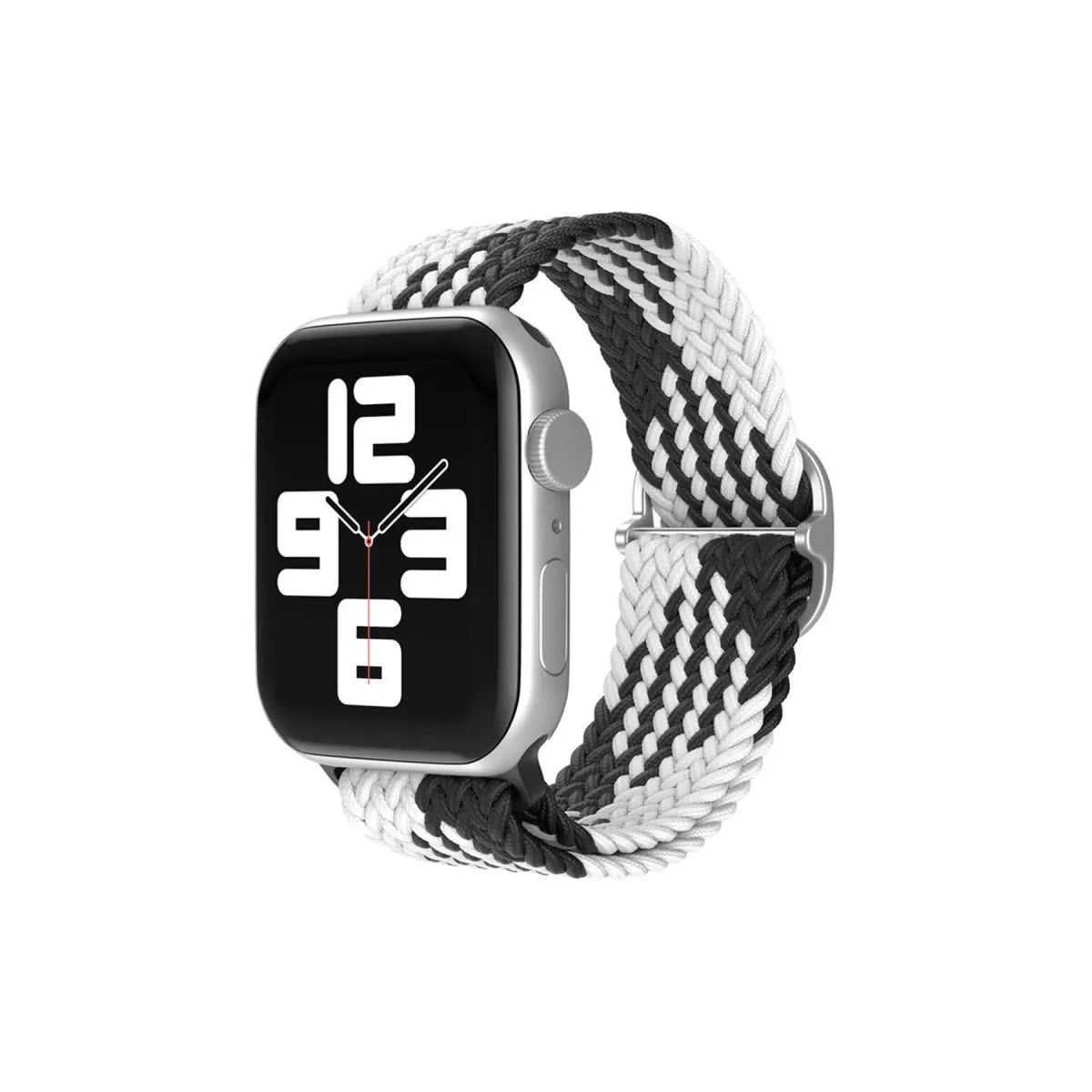 Watch 20mm Star Kordon - Siyah-Beyaz