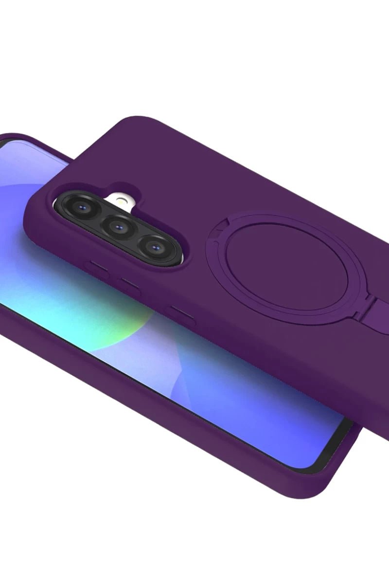 Galaxy A26 Regal Magsafe Standlı Kapak - Derin Mor