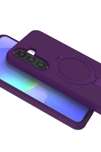 Galaxy A26 Regal Magsafe Standlı Kapak - Derin Mor