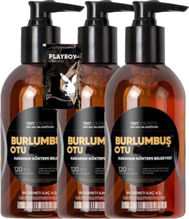 Burlumbuş Otu Jeli 3 Adet Relax Jeli 120 ml + Jel Hediye
