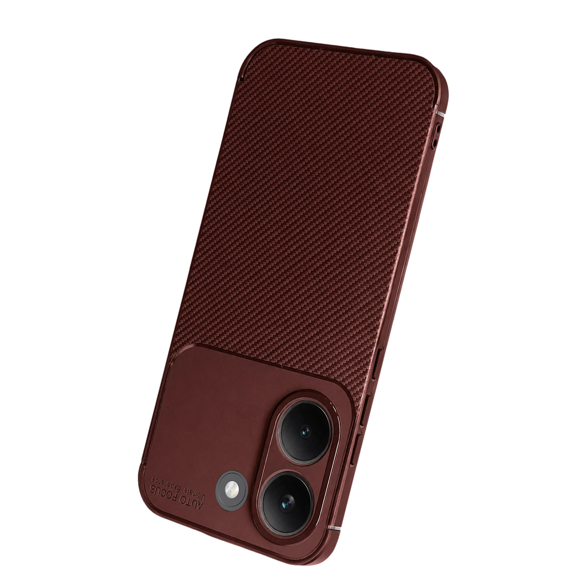 Poco X8 Pro Auto Focus Karbon Kapak - Bordo