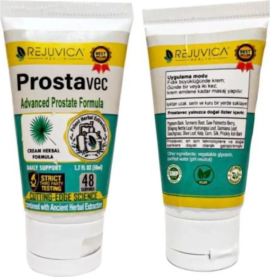 Süper Prostavec Advancede New Formula Erkeklerin Özel Leyici Masaj Kremi 50 ml 2 Adet
