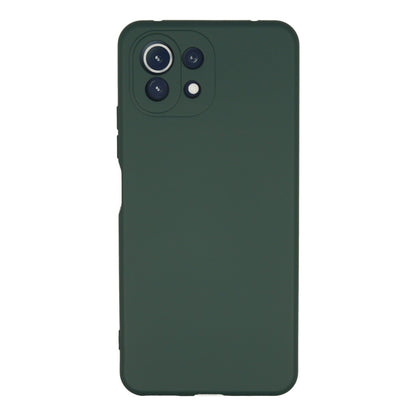 Mİ 11 Lite Kılıf Nano içi Kadife Silikon - Koyu Yeşil