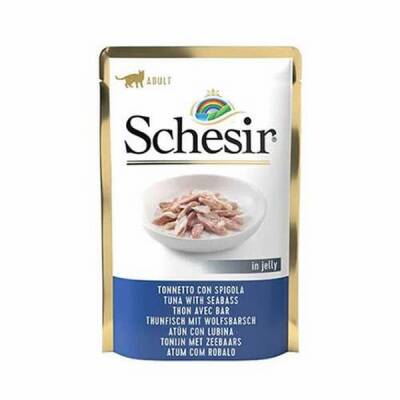Pouch Ton Balıklı ve Levrekli Jelly Yetişkin Kedi Konservesi 6 Adet 85 Gr