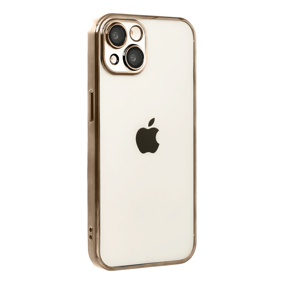 iPhone 15 Razer Lensli Silikon - Çöl Titanyum