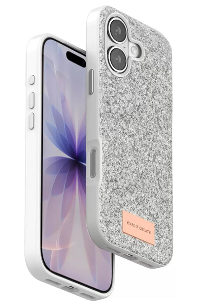 iPhone 17 Bright Simli Kapak - Beyaz