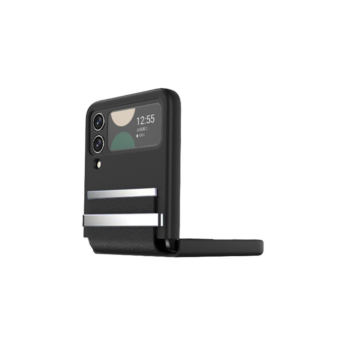 Galaxy Z Flip 3 Kılıf Belt Flip Kapak - Siyah