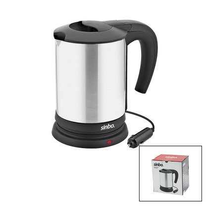 12V Araç İçi Paslanmaz Çelik Su Isıtıcı (0.8L, 120W)