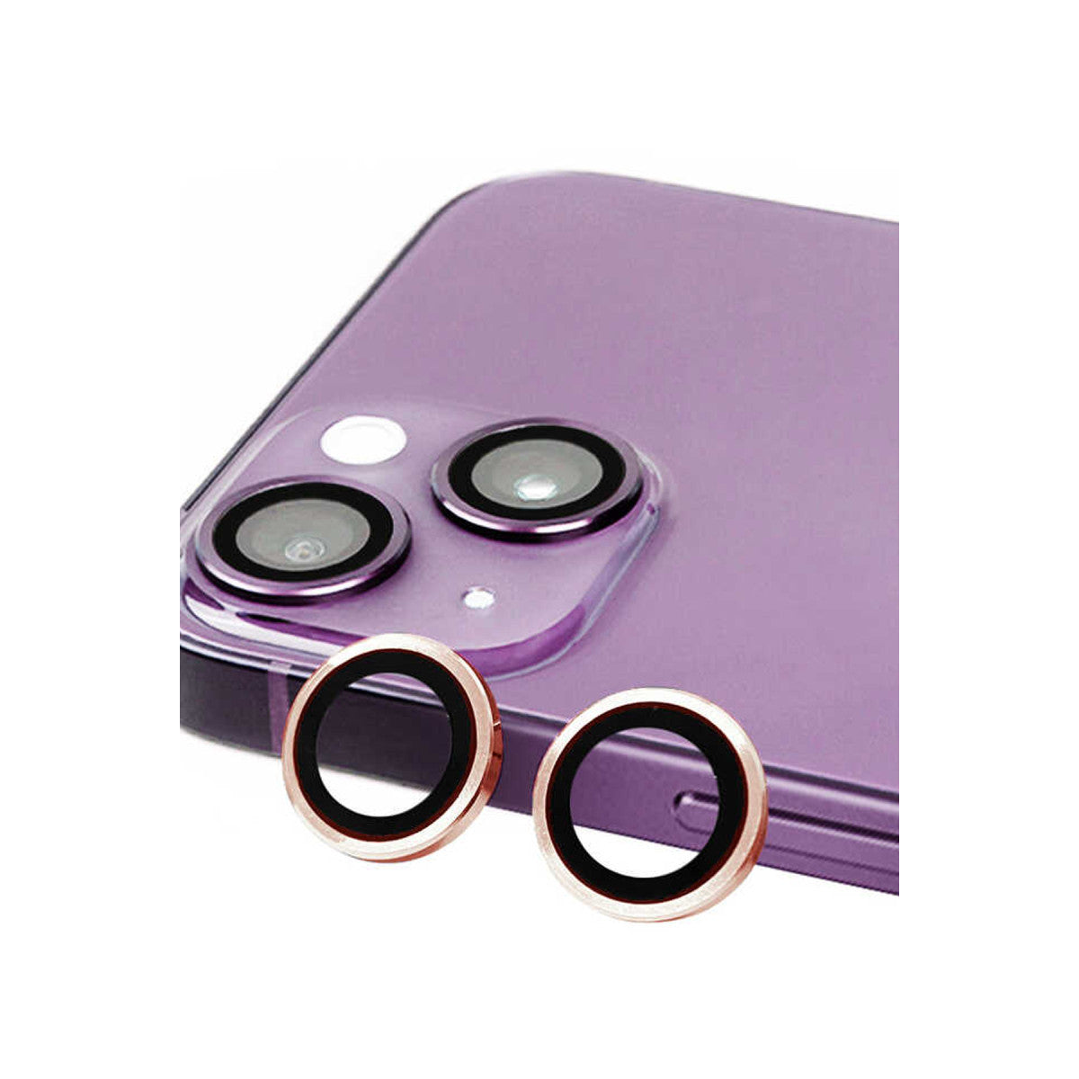 iPhone 13 Raze Metal Kamera Lens - Pembe