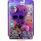 POLLY POCKET? Monster High Temalı Kompakt Oyun Seti, 3 mikro bebek ve 10 aksesuar bulunan