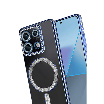 Redmi Note 13 Pro 4G Joke Simli Magneticsafe Kılıf - Mavi