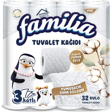 Beyaz 32 Rulo 3 Katlı Tuvalet Kağıdı