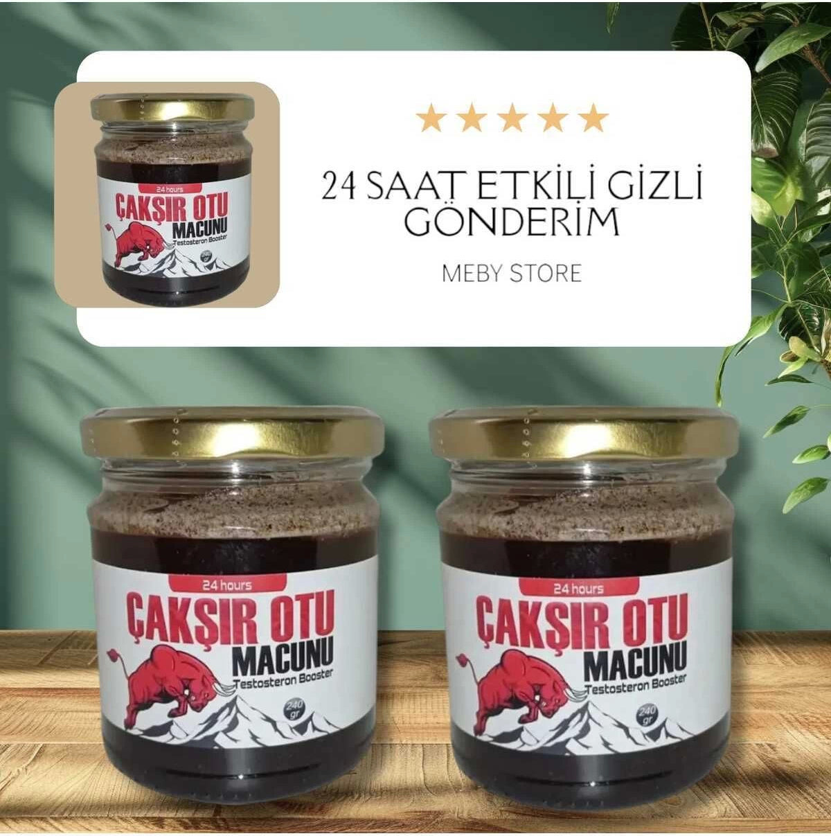 Çakşır Otu Macunu Erkeklere Özel Karışım 240 gr x 2 Adet