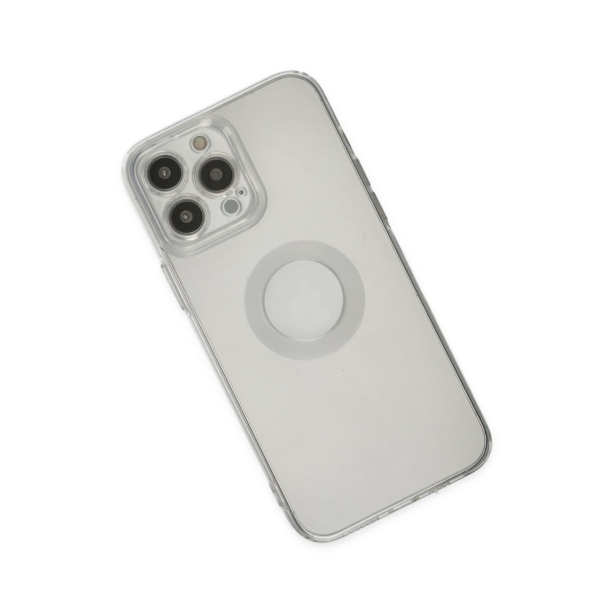iPhone 14 Pro Max Kılıf Santa Lens Silikon - Şeffaf