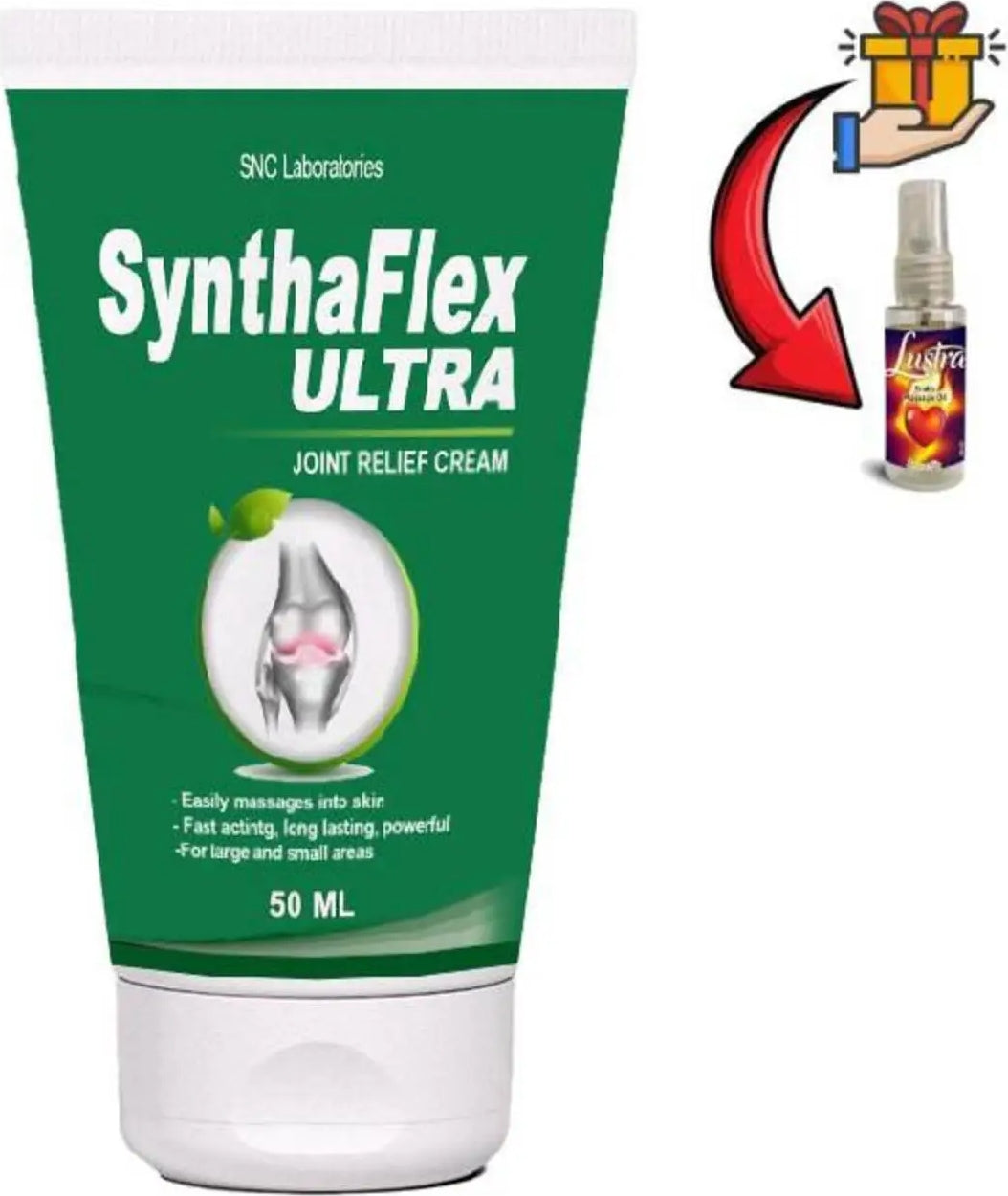 Süper Synthaflex Ultra Masaj Kremi 50 ml x 1 Ad+Masaj Yağı