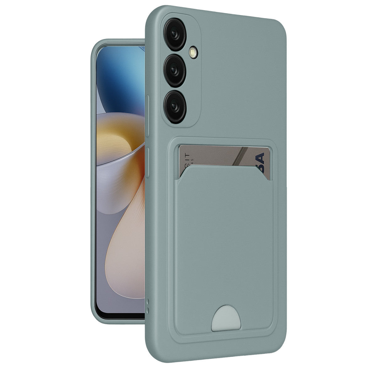 Galaxy A26 Kılıf Kelvin Kartvizitli Silikon - Açık Yeşil
