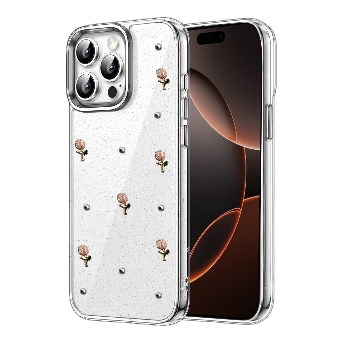 iPhone 15 Pro Fiyonk Desenli Kapak - Desen 6