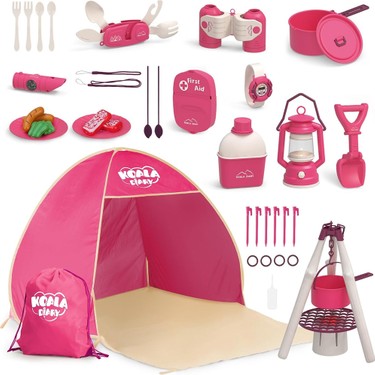 Kamp Seti: Çadırlı Oyuncak Kamp Eşyaları