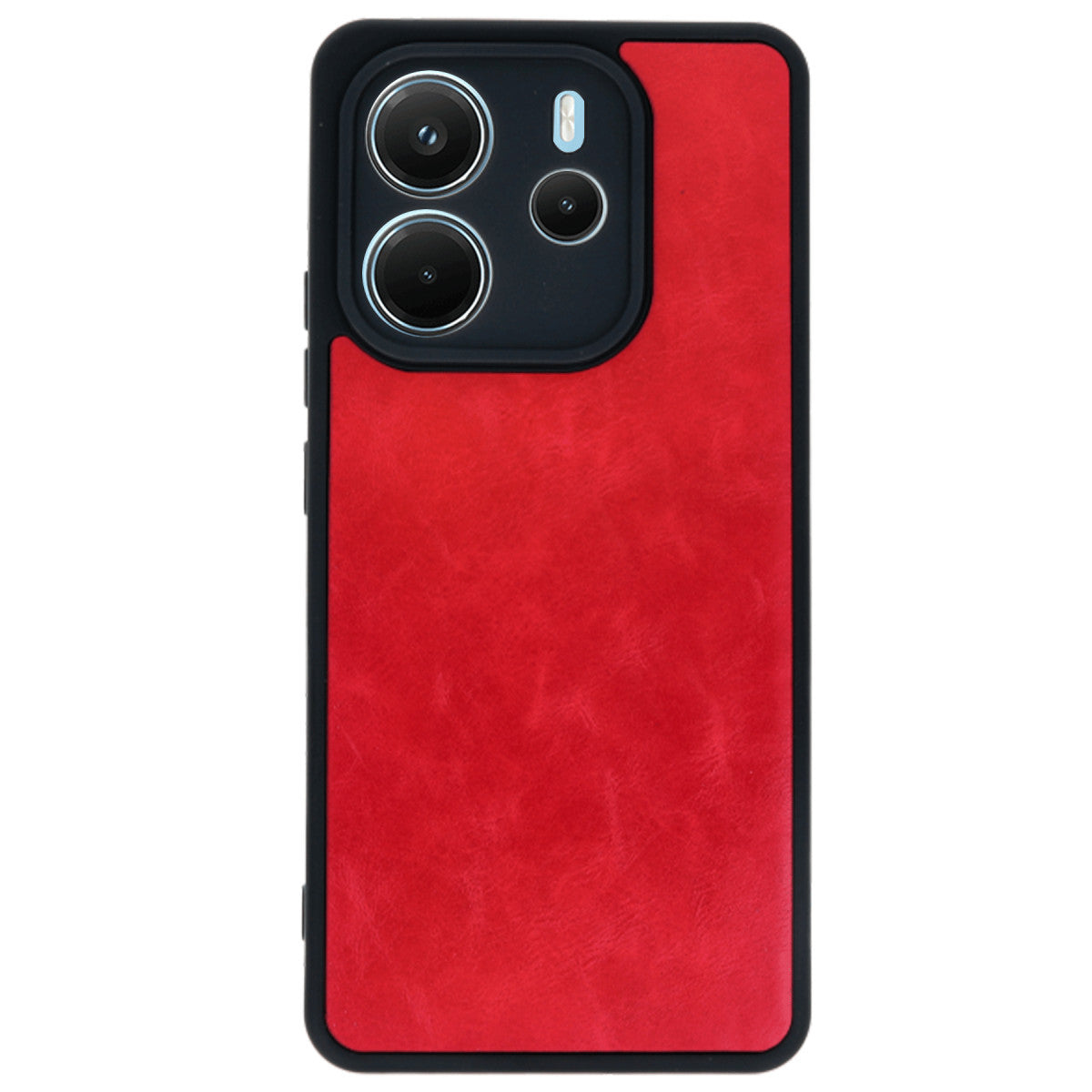Redmi Note 14 4G Kılıf Aras Deri Kapak - Kırmızı