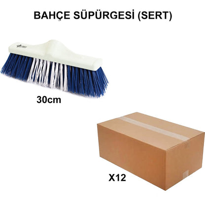 30 cm Sert Bahçe Süpürgesi, Toptan 12 Adet